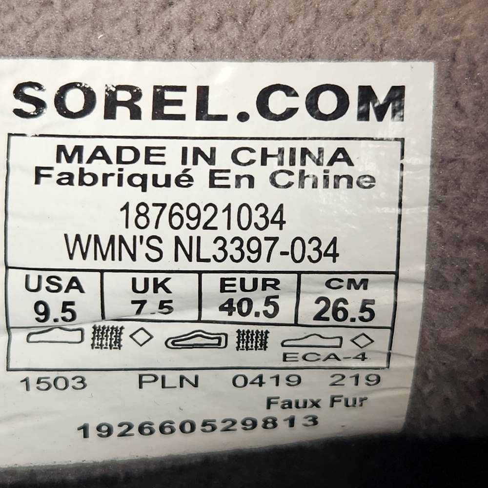 SOREL Women’s Out N About Puffy Bootie Size 9.5 Silver Waterproof Insulated - Picture 4 of 9